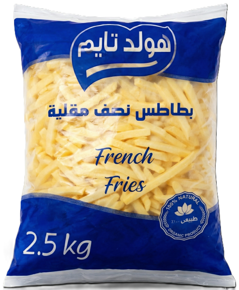 هولد تايم الأزرق بطاطس نصف مقلية 9*9 مل