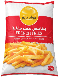 هولد تايم الأحمر بطاطس نصف مقلية 9*9مل