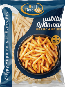 هولد تايم فودز الأزرق بطاطس نصف مقلية 7*7مل 2.5 كيلو